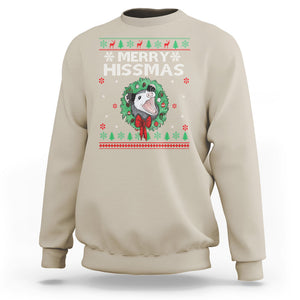 Merry Hissmas Possum Lovers Opossum Christmas Sweatshirt TS09 Sand Printyourwear