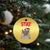 Funny Raccoon Xmas Christmas Ornament Stay Trashy Garbage Trashin Santa Hat TS09 Print Your Wear