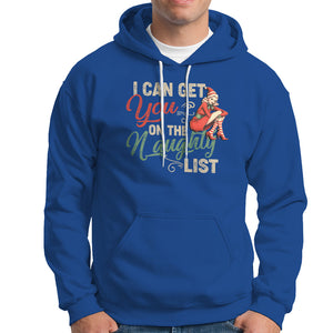 I Can Get You On The Naughty List Santa Lady Vintage Christmas Hoodie TS09 Royal Blue Printyourwear