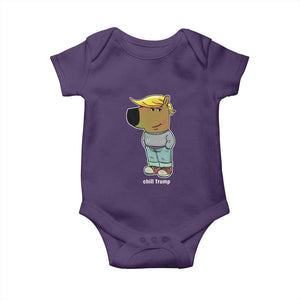 Funny Chill Trump Viral Meme Baby Onesie TS09 Purple Print Your Wear