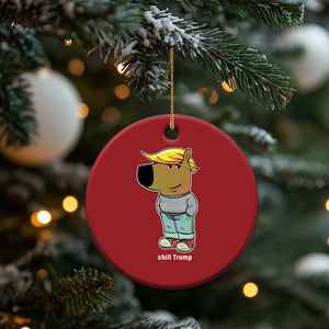 Funny Chill Trump Viral Meme Christmas Ornament TS09 Print Your Wear