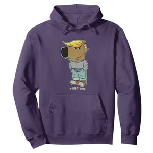 Funny Chill Trump Viral Meme Hoodie TS09 Purple Print Your Wear