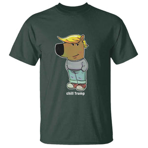 Funny Chill Trump Viral Meme T Shirt TS09 Dark Forest Green Print Your Wear