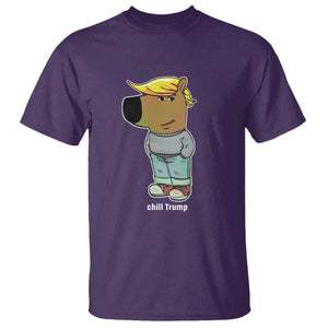 Funny Chill Trump Viral Meme T Shirt TS09 Purple Print Your Wear