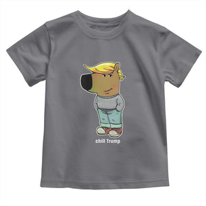 Funny Chill Trump Viral Meme Toddler T Shirt TS09 Charcoal Print Your Wear