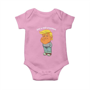 Funny Trump Meme Just A Chill President Baby Onesie TS09 Light Pink Print Your Wear