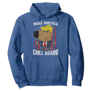 Funny Chill Trump Guy Make America Chill Again Hoodie TS09 Royal Blue Print Your Wear