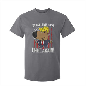 Funny Chill Trump Guy Make America Chill Again T Shirt For Kid TS09 Charcoal Print Your Wear