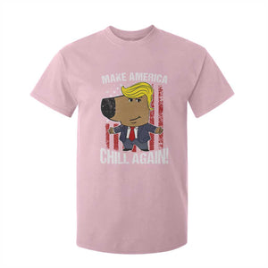 Funny Chill Trump Guy Make America Chill Again T Shirt For Kid TS09 Light Pink Print Your Wear