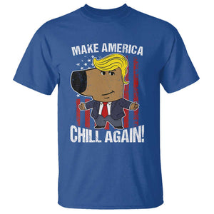 Funny Chill Trump Guy Make America Chill Again T Shirt TS09 Royal Blue Print Your Wear