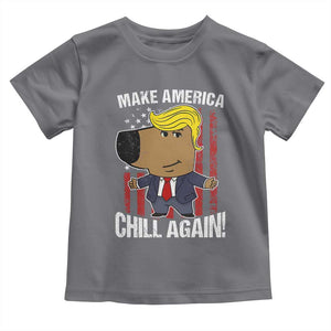 Funny Chill Trump Guy Make America Chill Again Toddler T Shirt TS09 Charcoal Print Your Wear