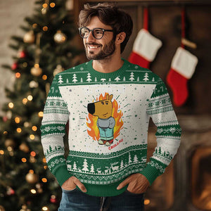 The World Is Crumbling All Around Me But Im Just Chilling So Its All Good Ugly Christmas Sweater TS09 Green Print Your Wear