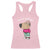 Funny Meme Just A Chill Girl Racerback Tank Top TS09 Light Pink Print Your Wear