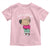 Funny Meme Just A Chill Girl Toddler T Shirt TS09 Light Pink Print Your Wear