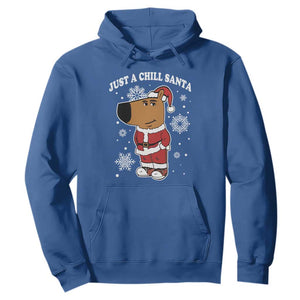 Funny Xmas Meme Just A Chill Santa Hoodie TS09 Royal Blue Print Your Wear