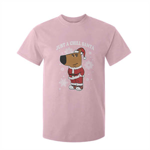 Funny Xmas Meme Just A Chill Santa T Shirt For Kid TS09 Light Pink Print Your Wear