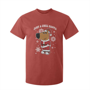 Funny Xmas Meme Just A Chill Santa T Shirt For Kid TS09 Red Print Your Wear