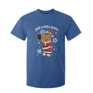 Funny Xmas Meme Just A Chill Santa T Shirt For Kid TS09 Royal Blue Print Your Wear