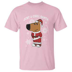 Funny Xmas Meme Just A Chill Santa T Shirt TS09 Light Pink Print Your Wear