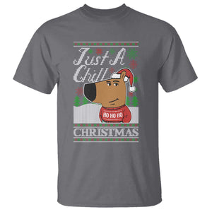 Funny Just A Chill Christmas Viral Meme T Shirt TS09 Charcoal Print Your Wear