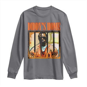 Funny Diddy's Home Diddy Party Long Sleeve Shirt TS09 Charcoal Print Your Wear