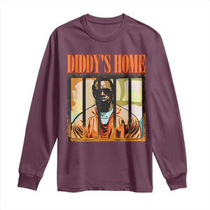 Funny Diddy's Home Diddy Party Long Sleeve Shirt TS09 Maroon Print Your Wear