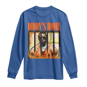 Funny Diddy's Home Diddy Party Long Sleeve Shirt TS09 Royal Blue Print Your Wear