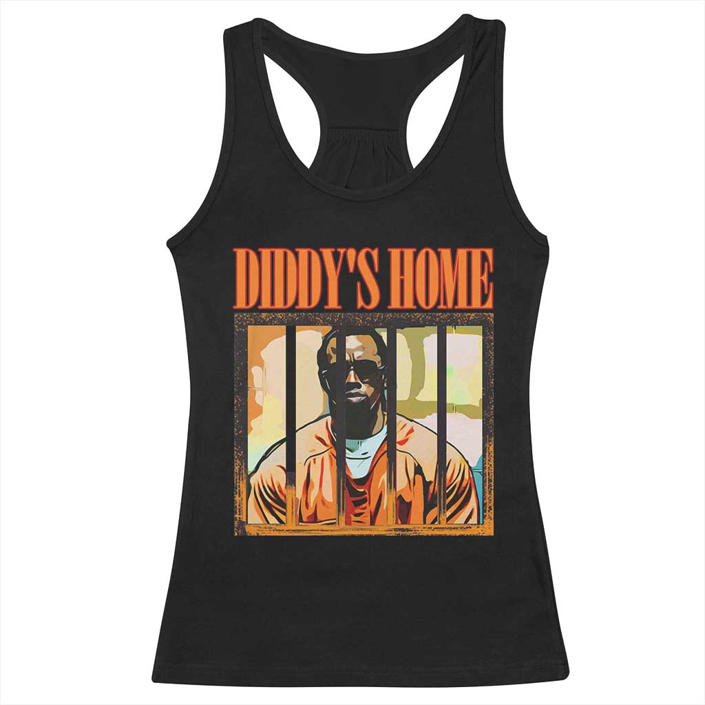 Funny Diddy's Home Diddy Party Racerback Tank Top TS09 Black Print Your Wear