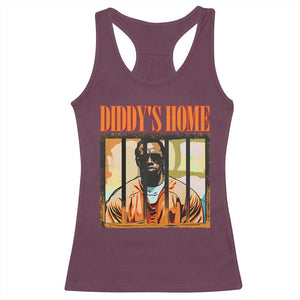 Funny Diddy's Home Diddy Party Racerback Tank Top TS09 Maroon Print Your Wear