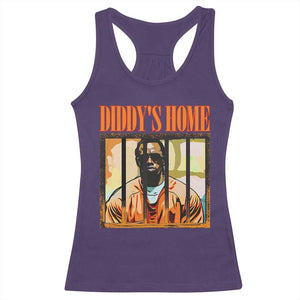 Funny Diddy's Home Diddy Party Racerback Tank Top TS09 Purple Print Your Wear