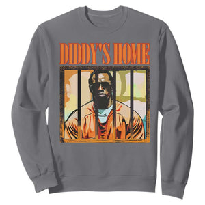 Funny Diddy's Home Diddy Party Sweatshirt TS09 Charcoal Print Your Wear