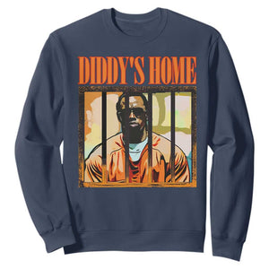 Funny Diddy's Home Diddy Party Sweatshirt TS09 Navy Print Your Wear