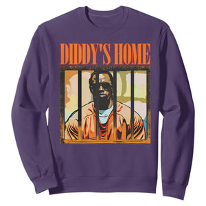 Funny Diddy's Home Diddy Party Sweatshirt TS09 Purple Print Your Wear