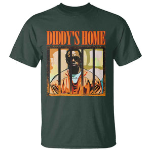 Funny Diddy's Home Diddy Party T Shirt TS09 Dark Forest Green Print Your Wear