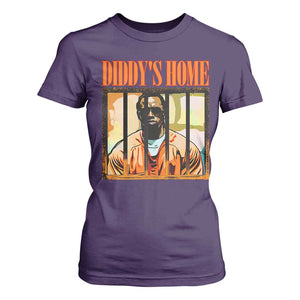 Funny Diddy's Home Diddy Party T Shirt For Women TS09 Purple Print Your Wear