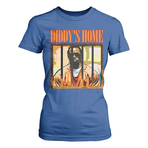 Funny Diddy's Home Diddy Party T Shirt For Women TS09 Royal Blue Print Your Wear