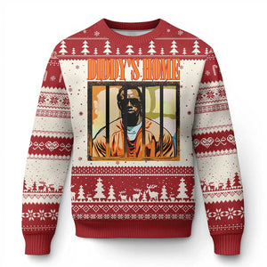 Funny Diddy's Home Diddy Party Ugly Christmas Sweater TS09 Red Print Your Wear