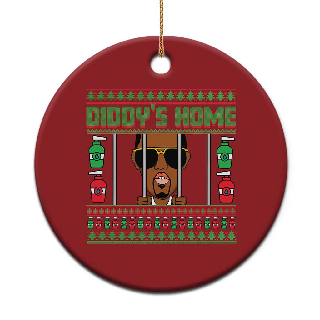 Funny Dirty Christmas Diddy's Home Diddy Party Christmas Ornament TS09 Print Your Wear