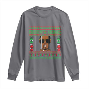 Funny Dirty Christmas Diddy's Home Diddy Party Long Sleeve Shirt TS09 Charcoal Print Your Wear