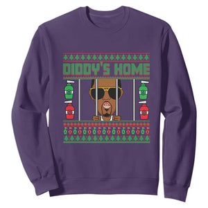 Funny Dirty Christmas Diddy's Home Diddy Party Sweatshirt TS09 Purple Print Your Wear