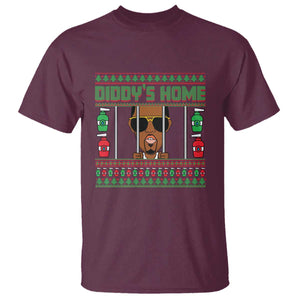 Funny Dirty Christmas Diddy's Home Diddy Party T Shirt TS09 Maroon Print Your Wear