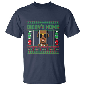 Funny Dirty Christmas Diddy's Home Diddy Party T Shirt TS09 Navy Print Your Wear