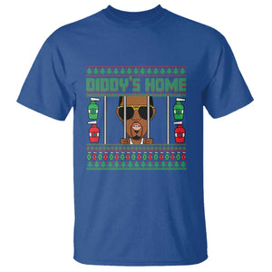 Funny Dirty Christmas Diddy's Home Diddy Party T Shirt TS09 Royal Blue Print Your Wear