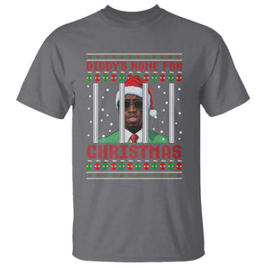 Funny Dirty Xmas T Shirt Diddy's Home For Christmas Diddy Party TS09 Charcoal Print Your Wear