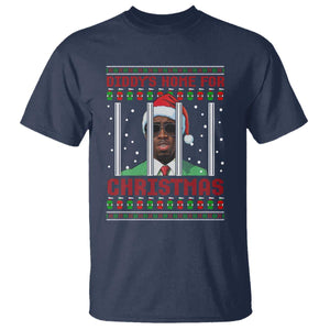 Funny Dirty Xmas T Shirt Diddy's Home For Christmas Diddy Party TS09 Navy Print Your Wear