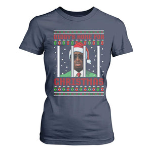 Funny Dirty Xmas T Shirt For Women Diddy's Home For Christmas Diddy Party TS09 Navy Print Your Wear