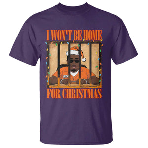 Funny Xmas Diddy Party T Shirt I Won't Be Home For Christmas TS09 Purple Print Your Wear