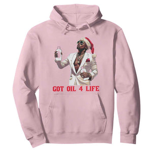 Funny Dirty Hiphop Xmas Hoodie Got Oil 4 Life Diddy Party TS09 Light Pink Print Your Wear