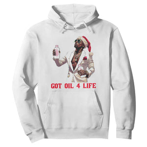 Funny Dirty Hiphop Xmas Hoodie Got Oil 4 Life Diddy Party TS09 White Print Your Wear