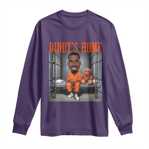 Funny Xmas Diddy Party Diddy Home Long Sleeve Shirt TS09 Purple Print Your Wear